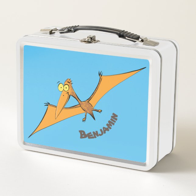 Lunch Box Drôle mignon dessin animé de pterodactyle volant o (Devant)