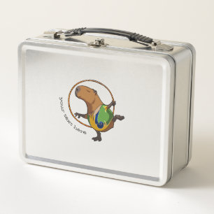Lunch Box Drôle Rhythmique Gymnaste Hoop Cartoon Capybara