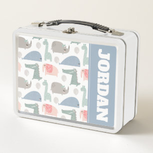 Lunch Box Drôle Visage mignon Doodle Motif animal