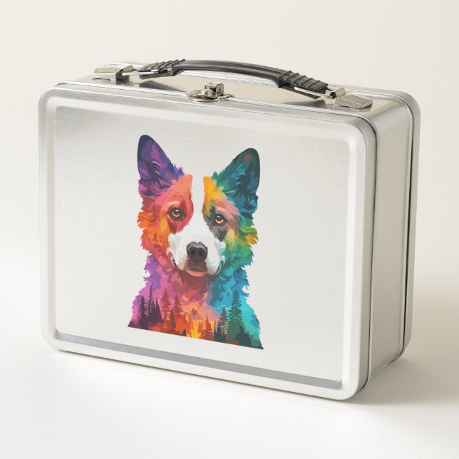 Lunch Box du chien coloré (Devant)