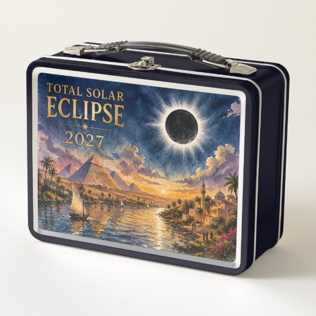 Lunch Box Éclipse solaire totale de 2027 en Égypte (Devant)