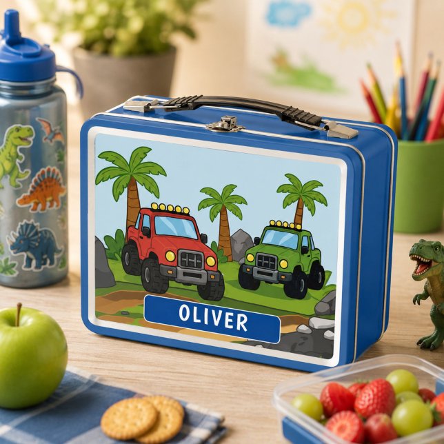 Lunch Box École de garçons de camion monstre personnalisée (Créateur téléchargé)
