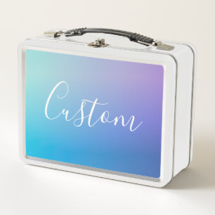 Lunch Box Écriture de script modifiable moderne   Ombre colo