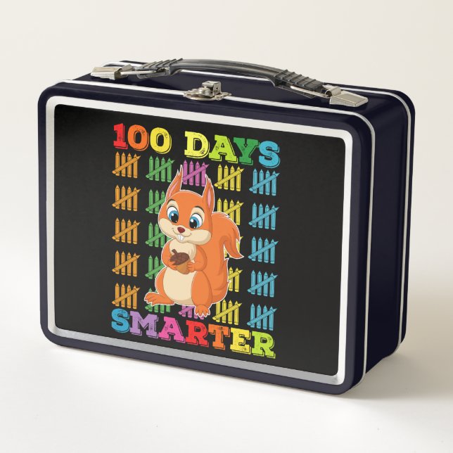 Lunch Box Écureuil 100 jours plus intelligent 100e jour d'éc (Devant)