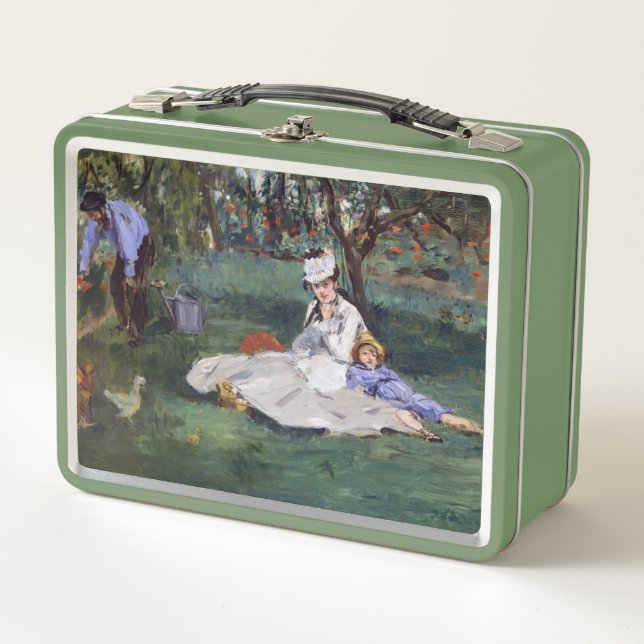 Lunch Box Edouard Manet - La famille Monet dans son jardin (Devant)