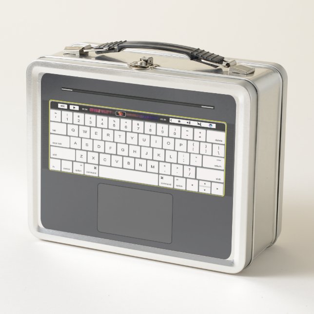 Lunch Box Effet Ordinateur portable de nouveauté (Devant)