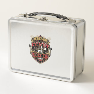 Lunch Box Égypte Football 2026 Football Gras Pays Typographi