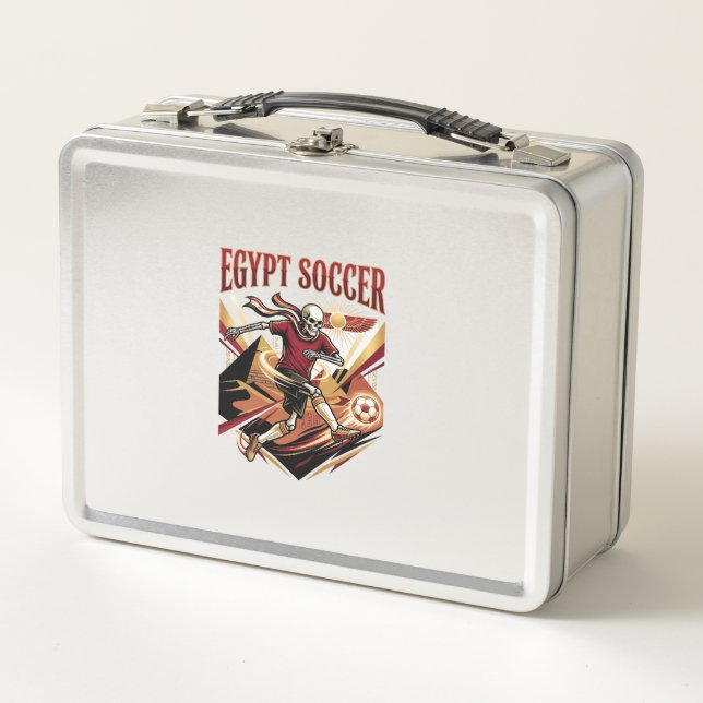 Lunch Box Égypte Football Squelette Attaquant Nations Premiu (Devant)