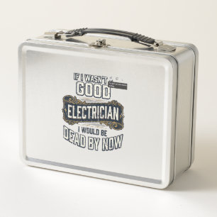 Lunch Box Électricien drôle citation gravure vintage concept