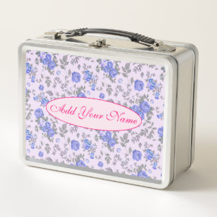 Lunch Box Élégant Floral Moderne Ajouter Votre Texte