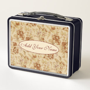 Lunch Box Élégant Floral Moderne Ajouter Votre Texte