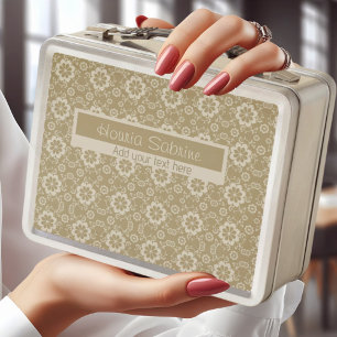 Lunch Box Elégant or Floral Ornamental Vintage