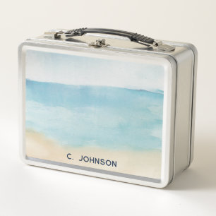 Lunch Box Elégante aquarelle Motif Abstrait moderne