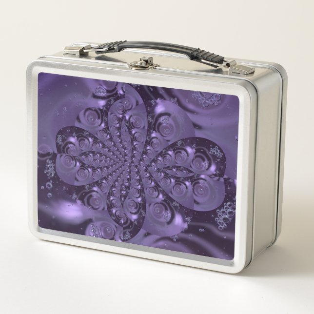 Lunch Box Élégante étincelle Royale Purple Liquide (Devant)
