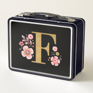 Lunch Box Élégante Fille rose florale