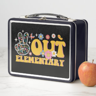 Lunch Box Élémentaire Peace Out Groovy Dernier Jour D'École