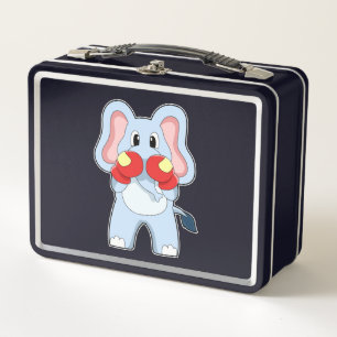 Lunch Box Eléphant à la boxe avec gants de boxe
