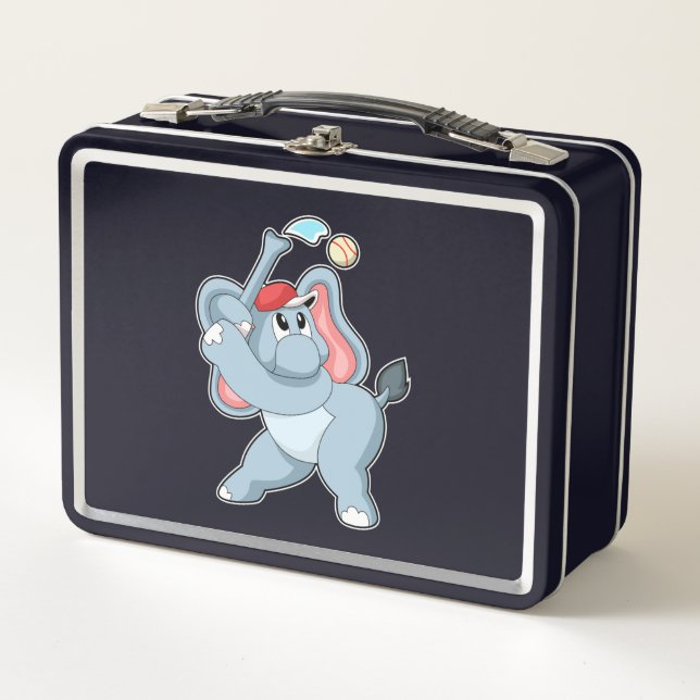 Lunch Box Éléphant au baseball (Devant)