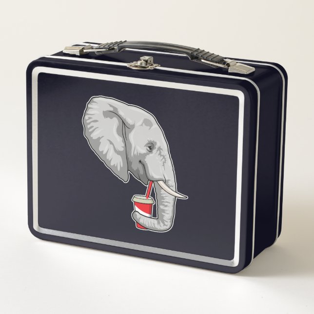 Lunch Box Eléphant avec boisson (Devant)