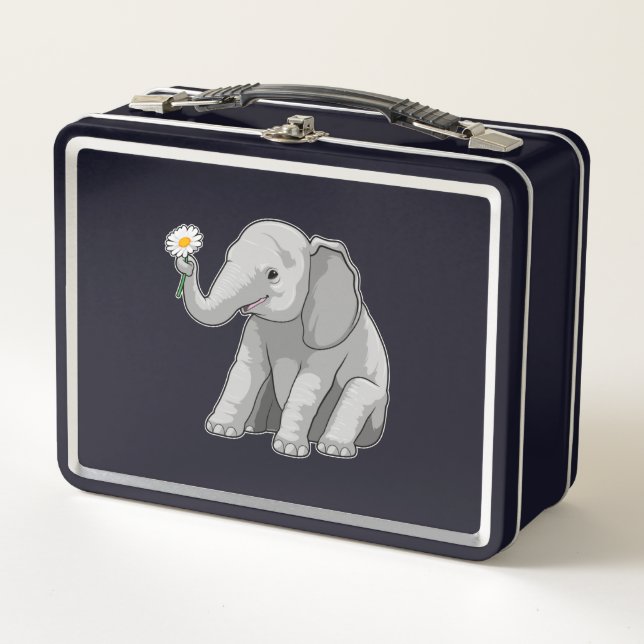 Lunch Box Elephant with Flower (Devant)