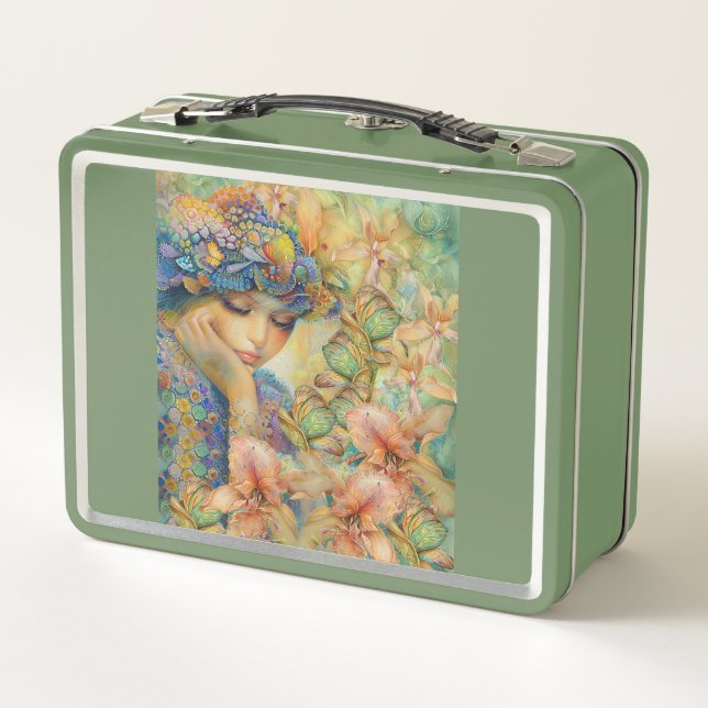 Lunch Box Elle Est Perdue Parmi Ses Fleurs (Dos)