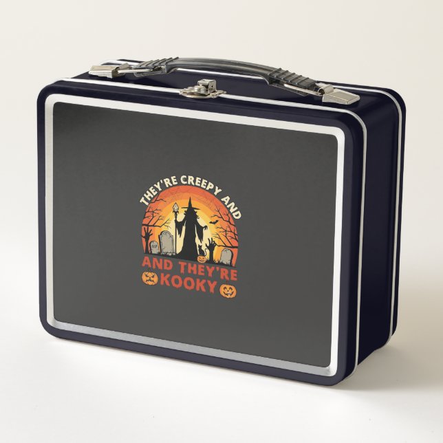 Lunch Box Elles sont Cimetière de Sorcière de Halloween Crée (Devant)