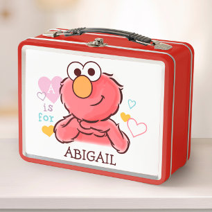 Lunch Box Elmo adorable Ajoutez votre propre nom