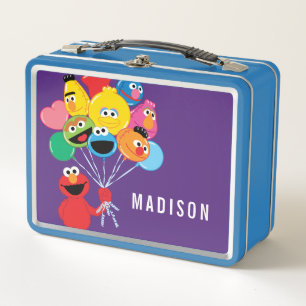 Lunch Box Elmo Balloons Ajouter Votre Nom