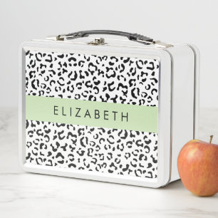 Lunch Box Empreinte de léopard, Spots, Noir Et Blanc, Votre 