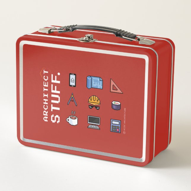 Lunch box en métal Architect Stuff (Devant)