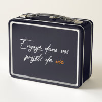 Lunch box en métal Engagé dans vos projets de vie