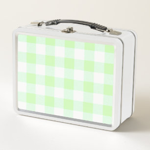 Lunch Box en vichy Vérifiez le vert clair
