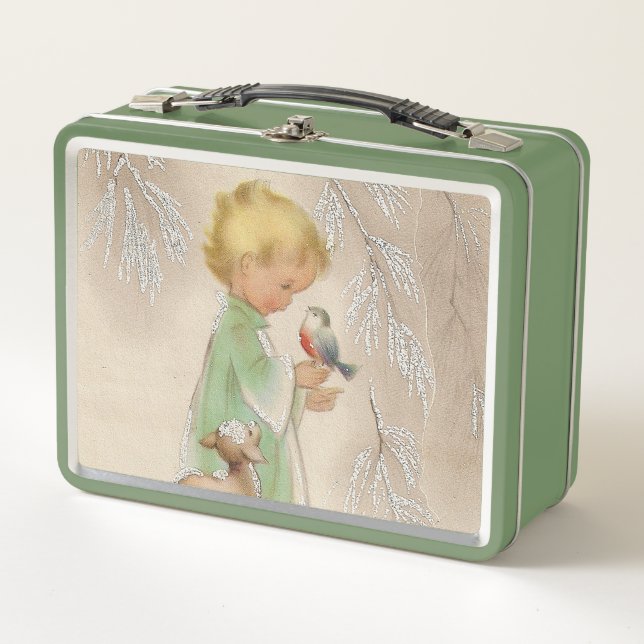 Lunch Box enfant de Noël rétro vintage (Devant)