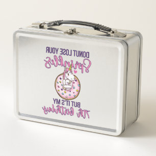 Lunch Box Enfants 7e Anniversaire Donut Fête Licorne Sept An