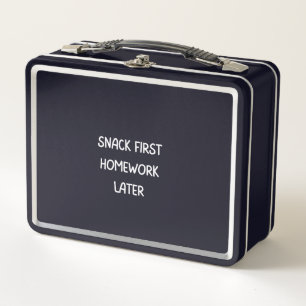 Lunch Box Enfants drôles collation scolaire d'abord devoirs 
