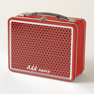 Lunch Box Enfants mignons Red Ladybug Polka dot party Motif