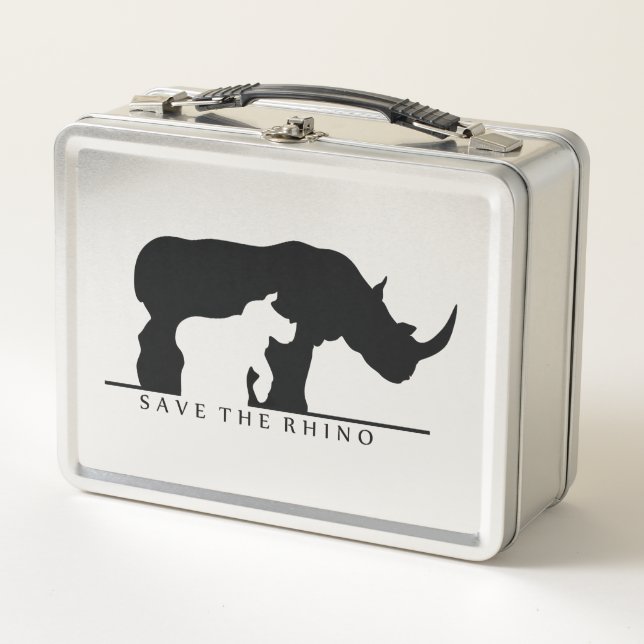 Lunch Box Enregistrer le Rhino (Devant)