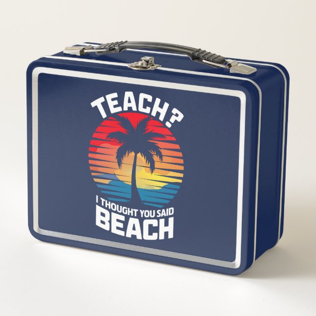 Lunch Box Enseigner Je pensais que vous aviez dit Professeur (Devant)