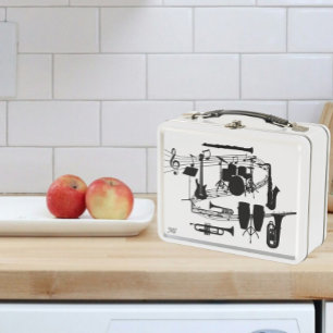 Lunch Box Équipe de musique torride et instruments de musiqu