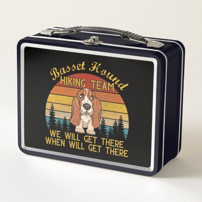 Lunch Box équipe de randonnée de basset hound randonnée cade (Devant)