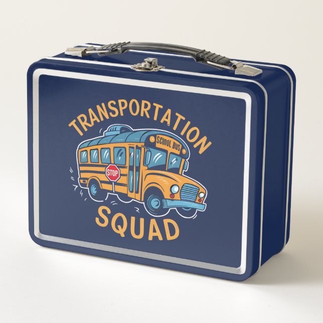 Lunch Box Équipe de transport de chauffeurs d'autobus scolai (Devant)