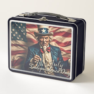 Lunch Box Esprit de liberté en rouge, blanc et bleu