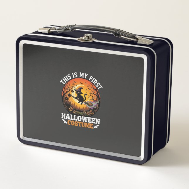 Lunch Box Est Premier Costume d'Halloween Balai Chat Noir_1 (Devant)