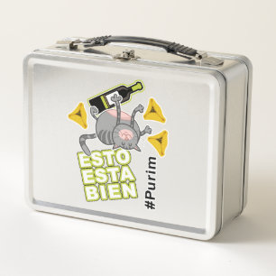 Lunch Box Esto Esta Bien. Drôle Purim Chat. espagnol