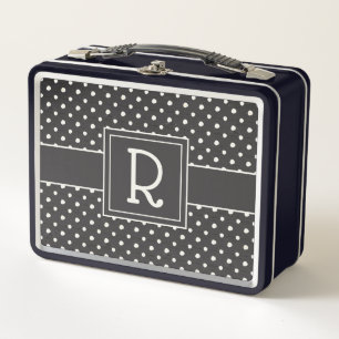 Lunch Box Étape simple une de signes du monogramme  