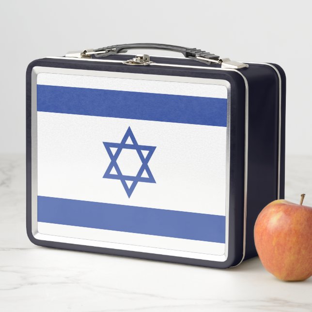 Lunch Box Etat d'Israël Drapeau, Étoile de David Juifs (En situation)