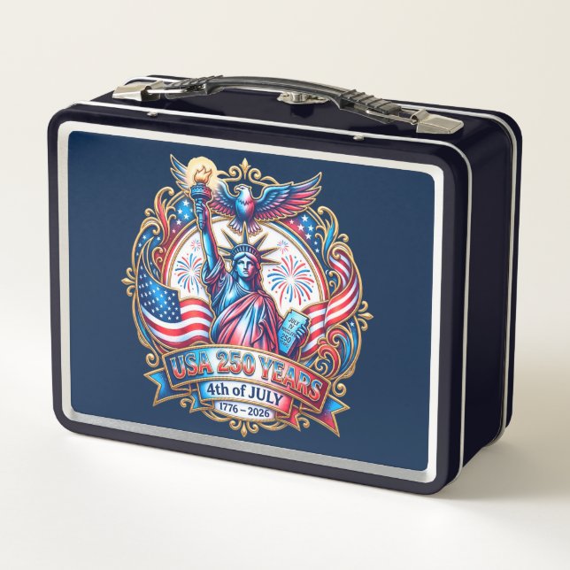 Lunch Box États-Unis 250 ans 4 juillet 1776-2026 (Dos)