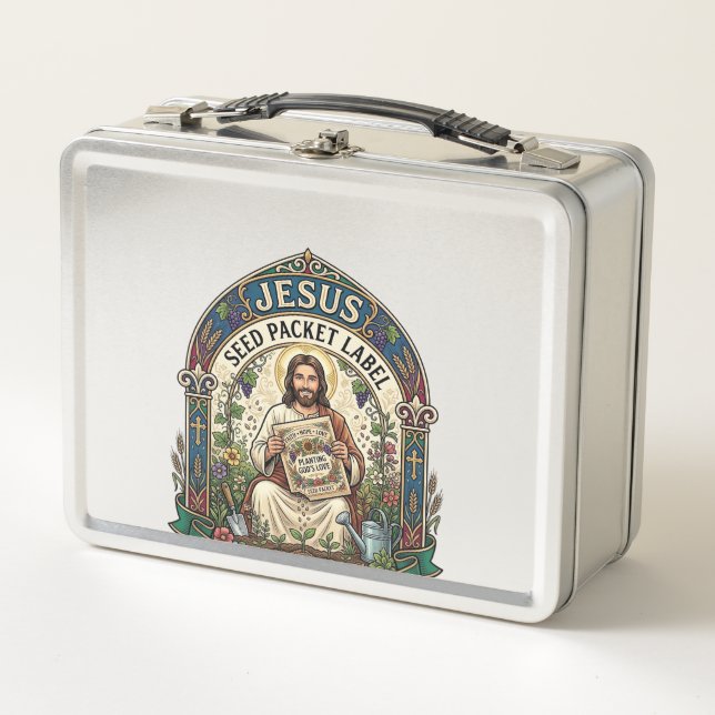Lunch Box étiquette de paquet de graines de Jésus étiquette  (Devant)