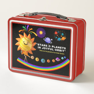 Lunch Box "Étoiles et planètes dans Joyful Orbit Lunbox