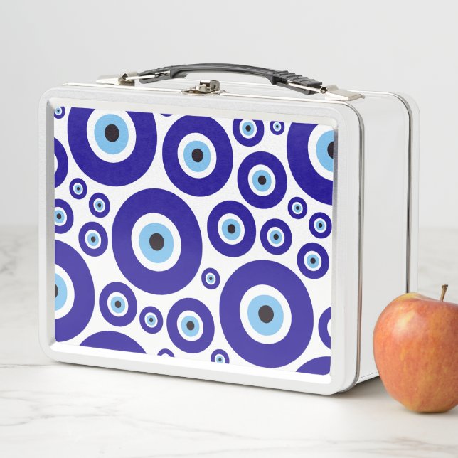 Lunch Box Evil Eye Pattern, Greek Eye, Turkish Eye, Nazar (En situation)